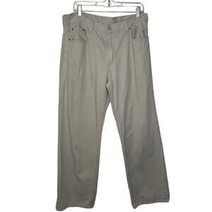 Lucky brand dungarees, khaki, straight, leg pants size 36